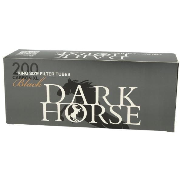 Dark Horse Carbon Black XL Zigarettenhülsen 200 Stück