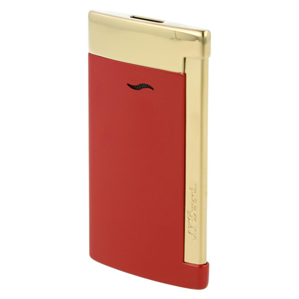 Dupont Feuerzeug Slim 7 Dragon Burgundy / Golden