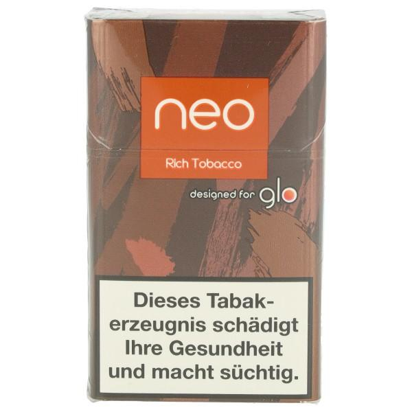 Einzelpackung neo Rich Tobacco (ehemals Bright Tobacco) Sticks für Glo 1 x 20 Stück