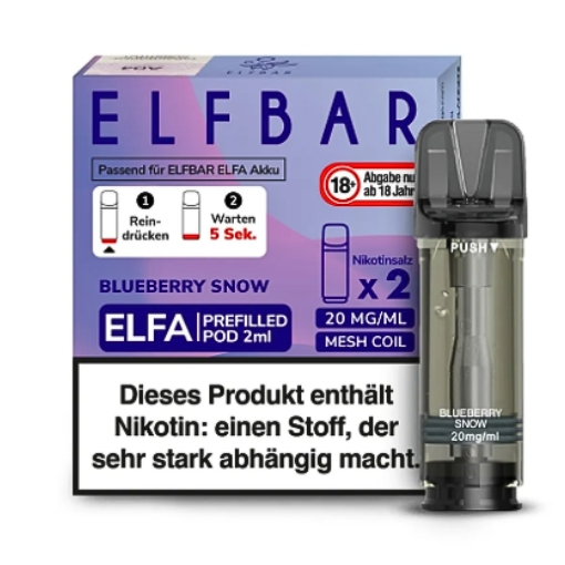 Elf Bar ELFA Blueberry Snow Prefilled Pod 2x2ml 20mg