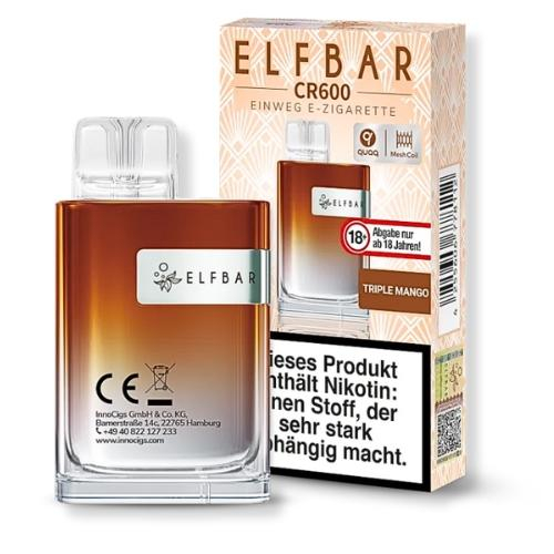 Elfbar CR600 Triple Mango Einweg E-Zigarette 20mg