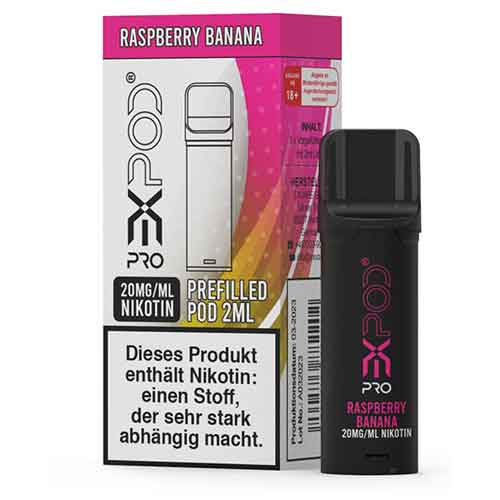 Expod Pro Raspberry Banana Prefilled Pod 20mg