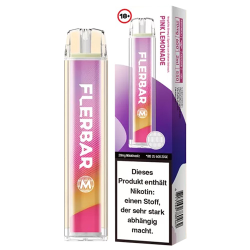 Flerbar 600 Pink Lemonade Einweg E-Zigarette 20mg