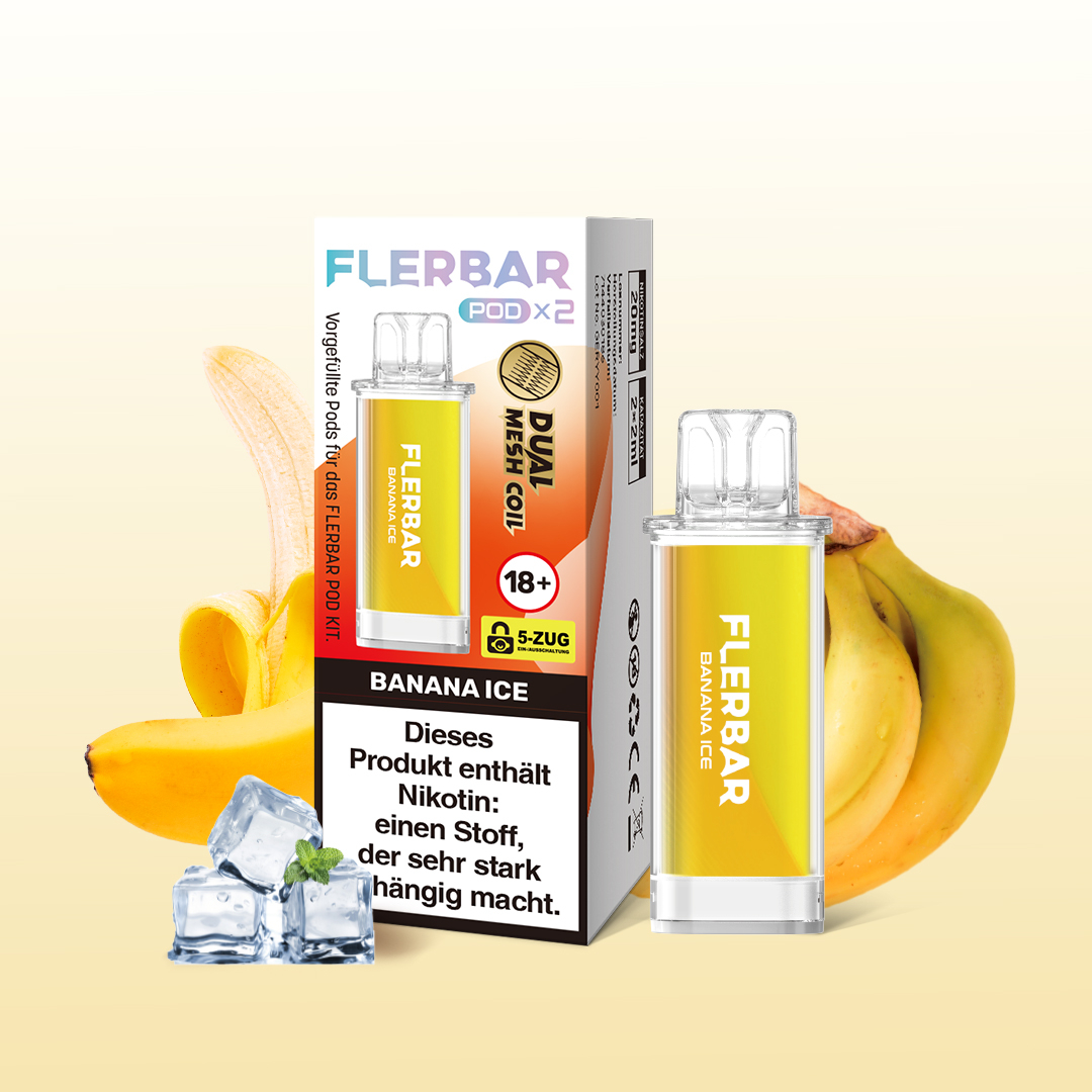 Flerbar Pod Banana Ice Prefilled Pods 2x2ml 20mg