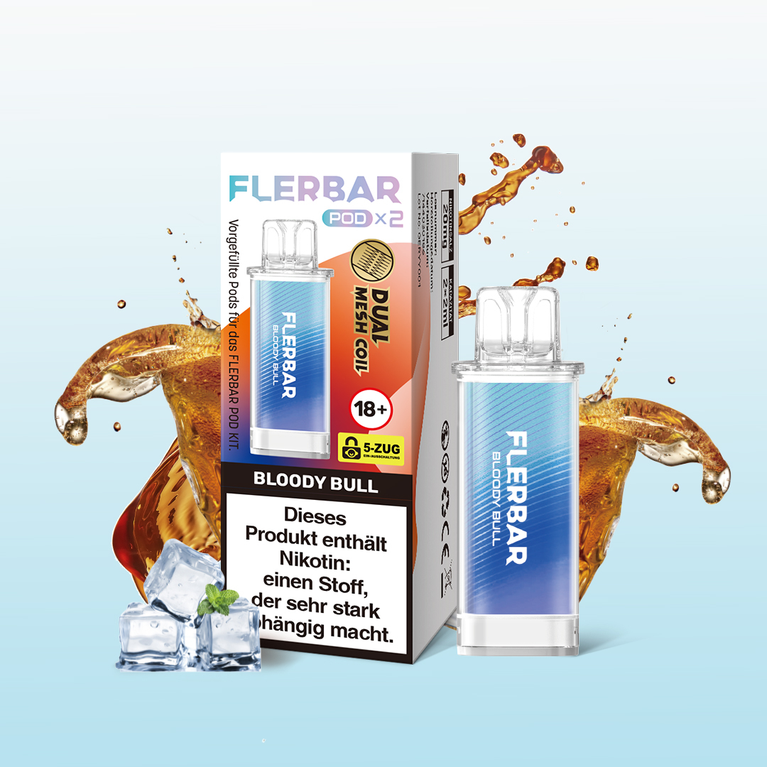 Flerbar Pod Bloody Bull Prefilled Pods 2x2ml 20mg