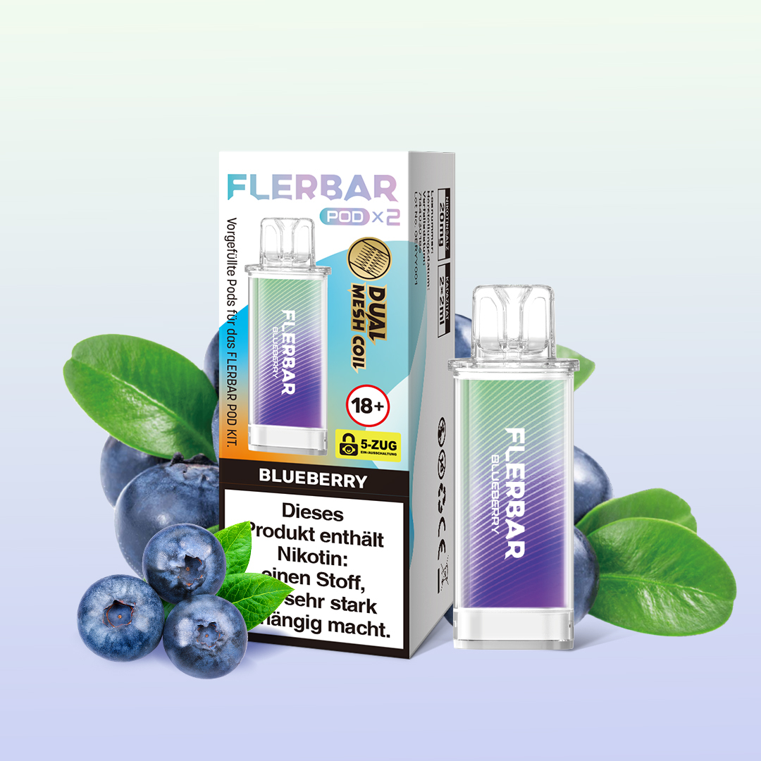 Flerbar Pod Blueberry Prefilled Pods 2x2ml 20mg