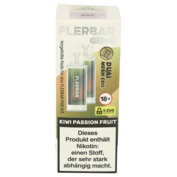 Flerbar Pod Kiwi Passion Fruit Prefilled Pods 2x2ml 20mg