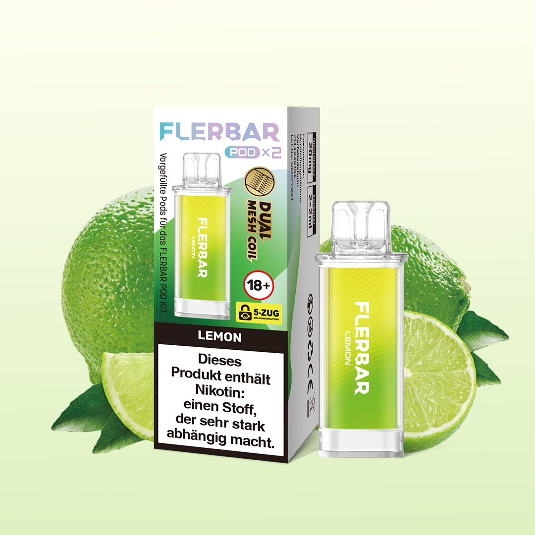 Flerbar Pod Lemon Prefilled Pods 2x2ml 20mg