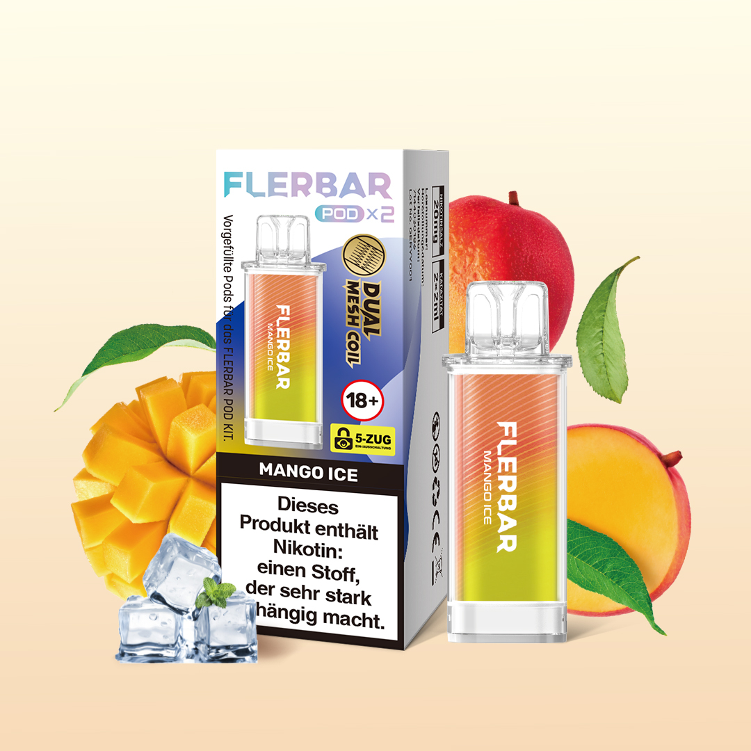 Flerbar Pod Mango Ice Prefilled Pods 2x2ml 20mg