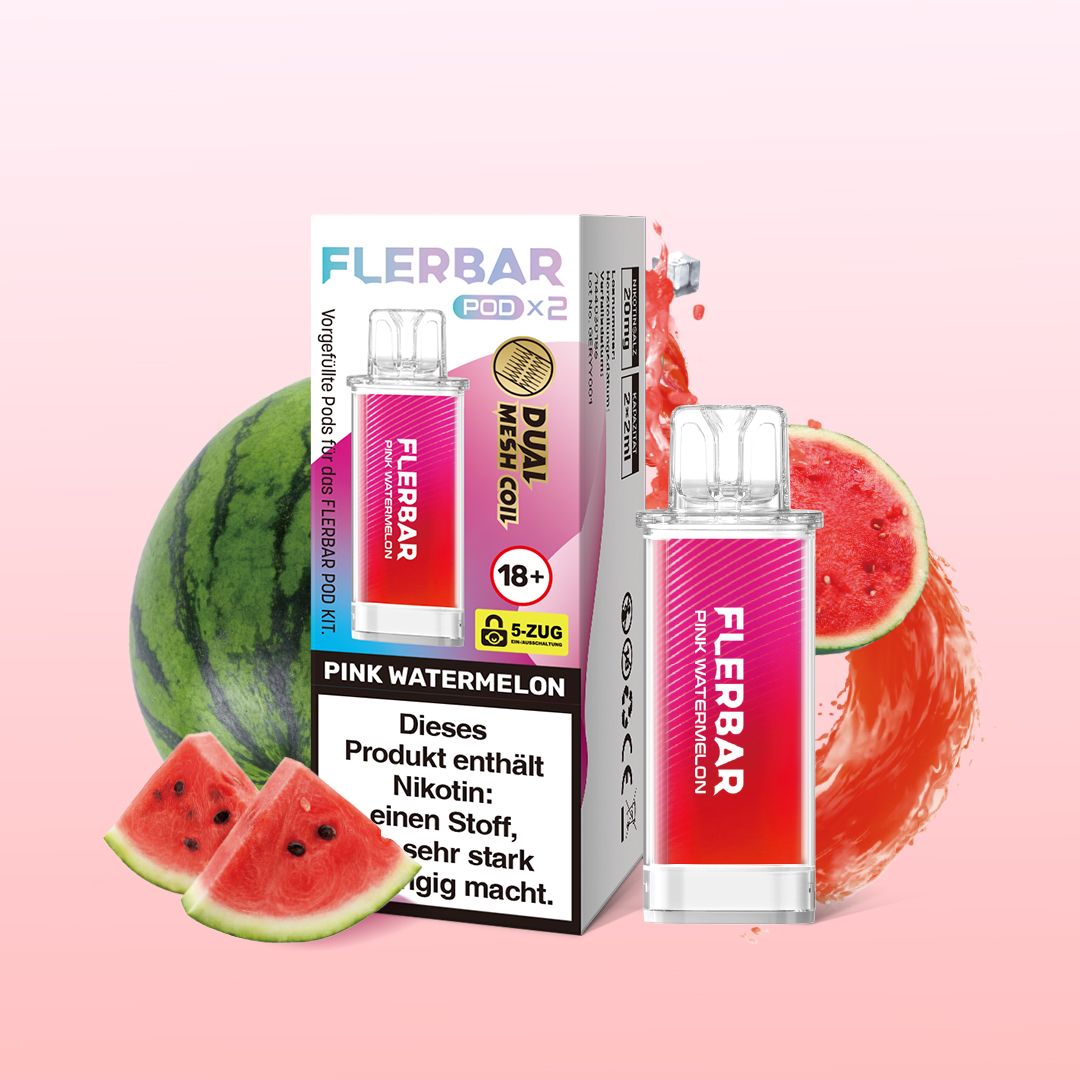 Flerbar Pod Pink Watermelon Prefilled Pods 2x2ml 20mg