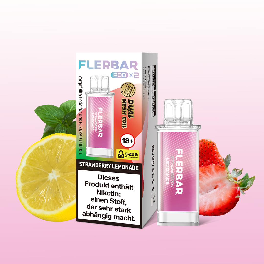 Flerbar Pod Strawberry Lemonade Prefilled Pods 2x2ml 20mg