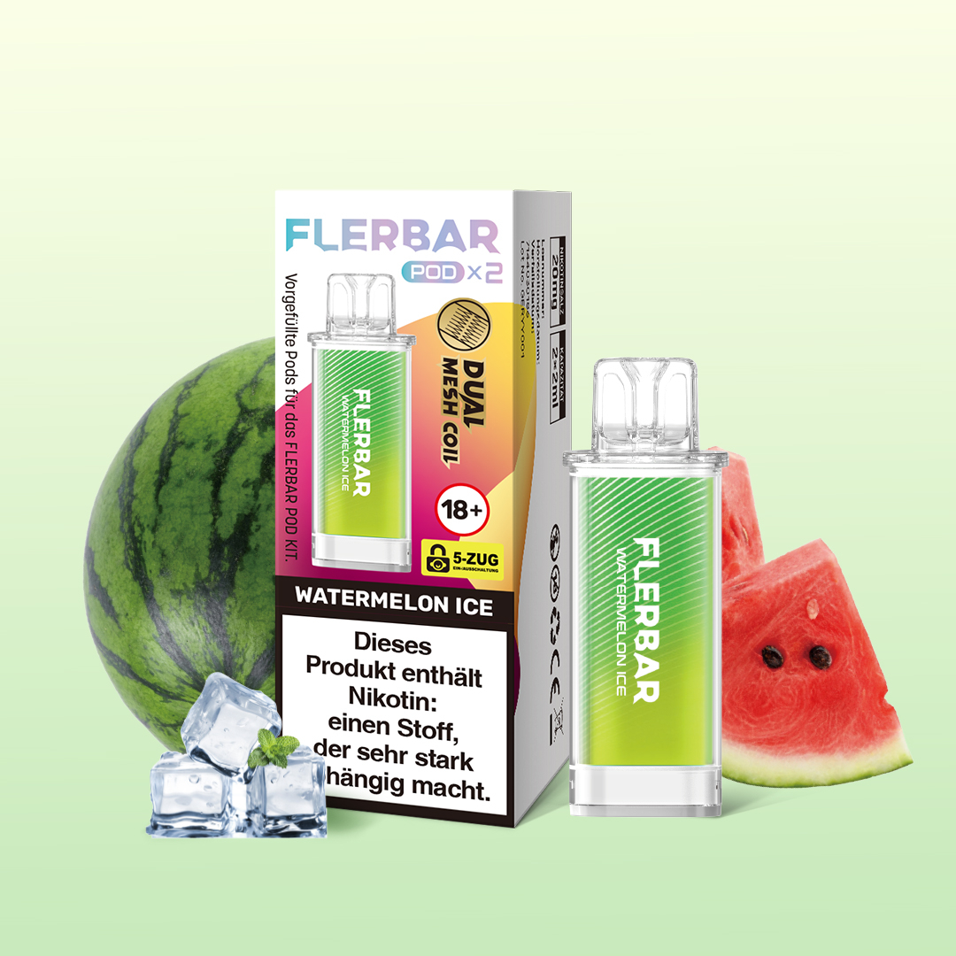 Flerbar Pod Watermelon Ice Prefilled Pods 2x2ml 20mg