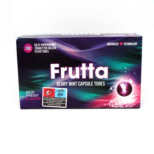 Frutta Flavorkapsel Hülsen Berry Mint 1x100Stk.