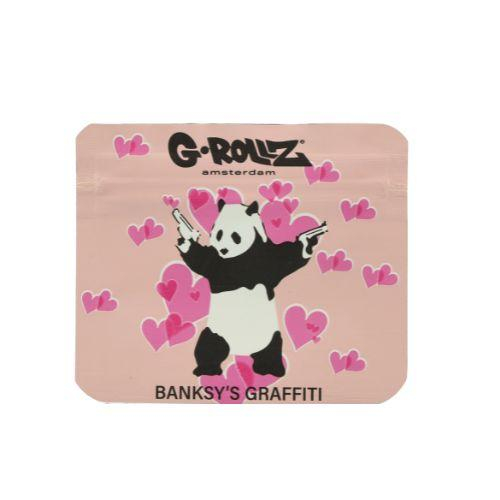 G-ROLLZ Banksys Grafitti Aufbewahrungsbeutel Rosa Panda Gunnin