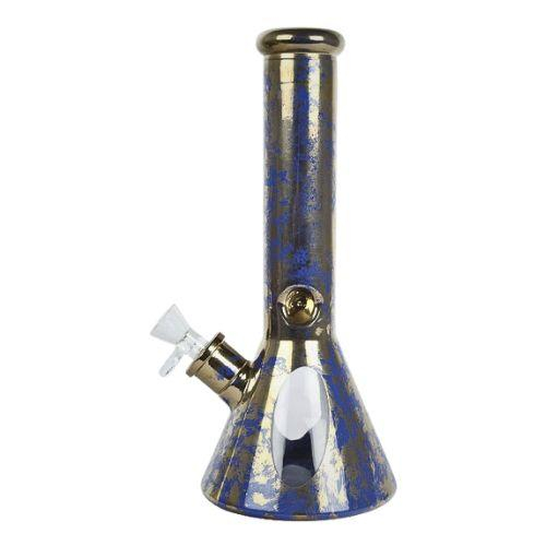 Glas Bong Premium Blau ca. 31,5cm Hoch