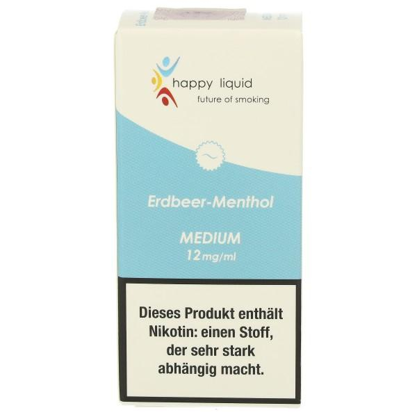 happy liquid Erdbeer-Menthol Low 6mg Liquid