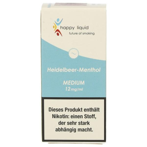 happy liquid Heidelbeer-Menthol Medium 12mg Liquid