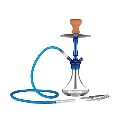 Super Heroes Shisha transparent/blau 1 Anschluss