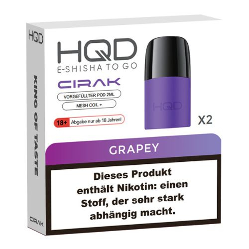 HQD CIRAK 2x2ml Pods Grapey 18mg