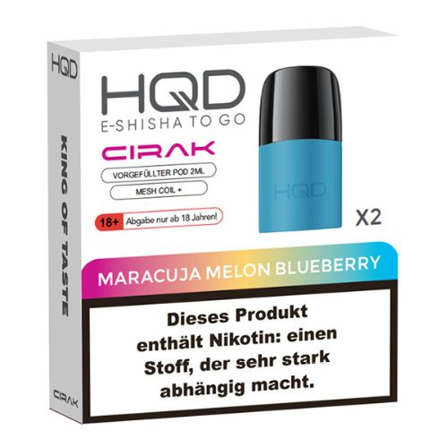 HQD CIRAK 2x2ml Pods Maracuja Melon Blueberry 18mg