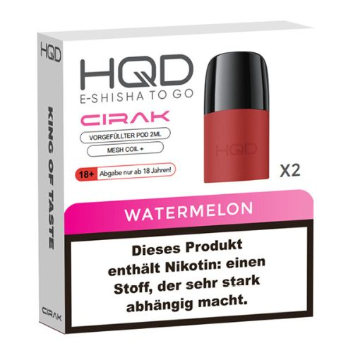 HQD CIRAK 2x2ml Pods Watermelon 18mg