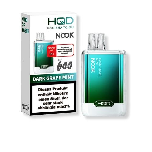 HQD NOOK Dark Grape Mint Einweg E-Zigarette 18mg/ml