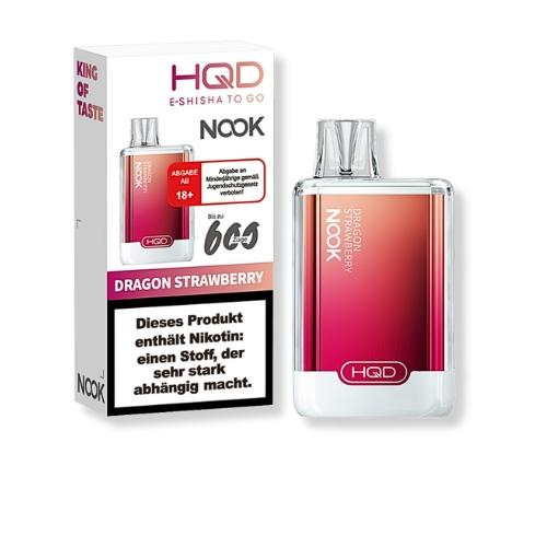 HQD NOOK Dragon Strawberry Einweg E-Zigarette 18mg/ml