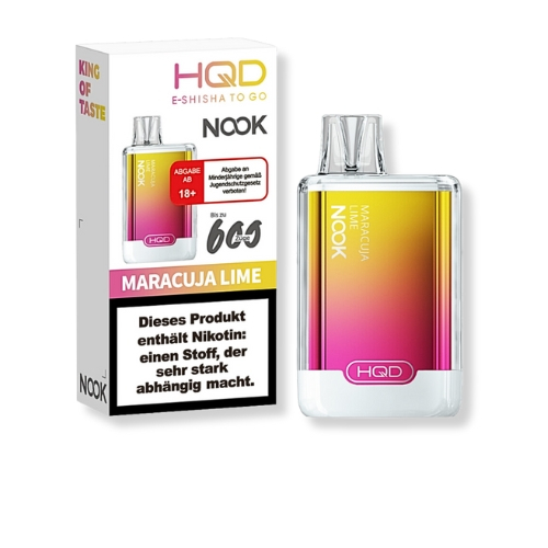 HQD Nook Maracuja Lime Einweg E-Zigarette 18mg/ml