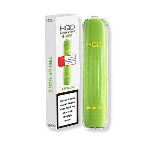 HQD Surv Einweg E-Shisha Lemon Lime ca. 600 Züge 18mg/ml