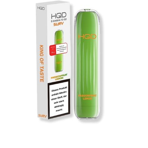 HQD Surv Einweg E-Shisha Passionfruit Lemon ca. 600 Züge 18mg/ml