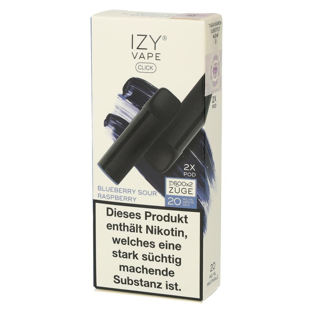 IZY Vape Click 2.0 Blueberry Sour Raspberry Prefilled Pods 2x2ml 20mg