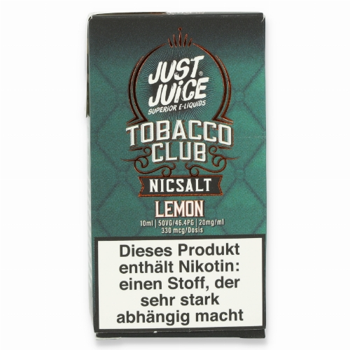 Just Juice Lemon Tobacco Nikotinsalz Liquid 20mg