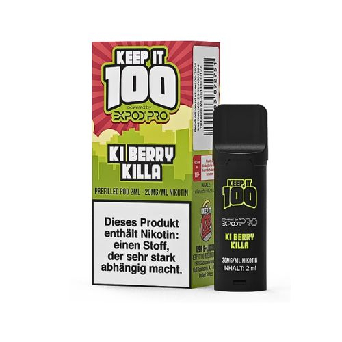 Keep it 100 Expod Pro Prefilled Pod Ki Berry Killa 20mg