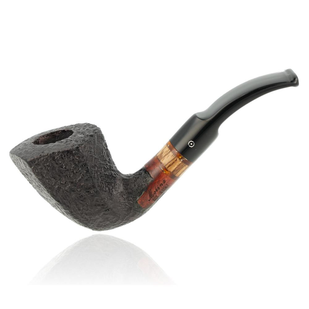 Molina Pfeife Zebrano Sandblast Black Nr.8