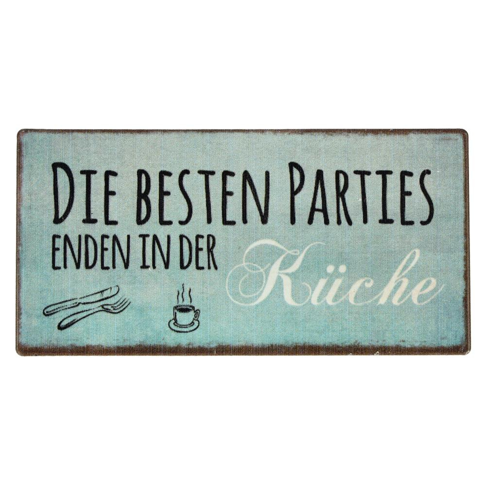 Kühlschrankmagnet DIE BESTEN PARTIES ENDEN IN DER KÜCHE 10x5cm