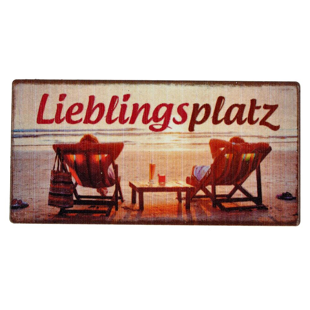 Kühlschrankmagnet Lieblingsplatz  10x5cm