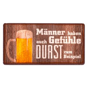 Männer haben auch Gefühle Durst zum Beispiel 10x5cm