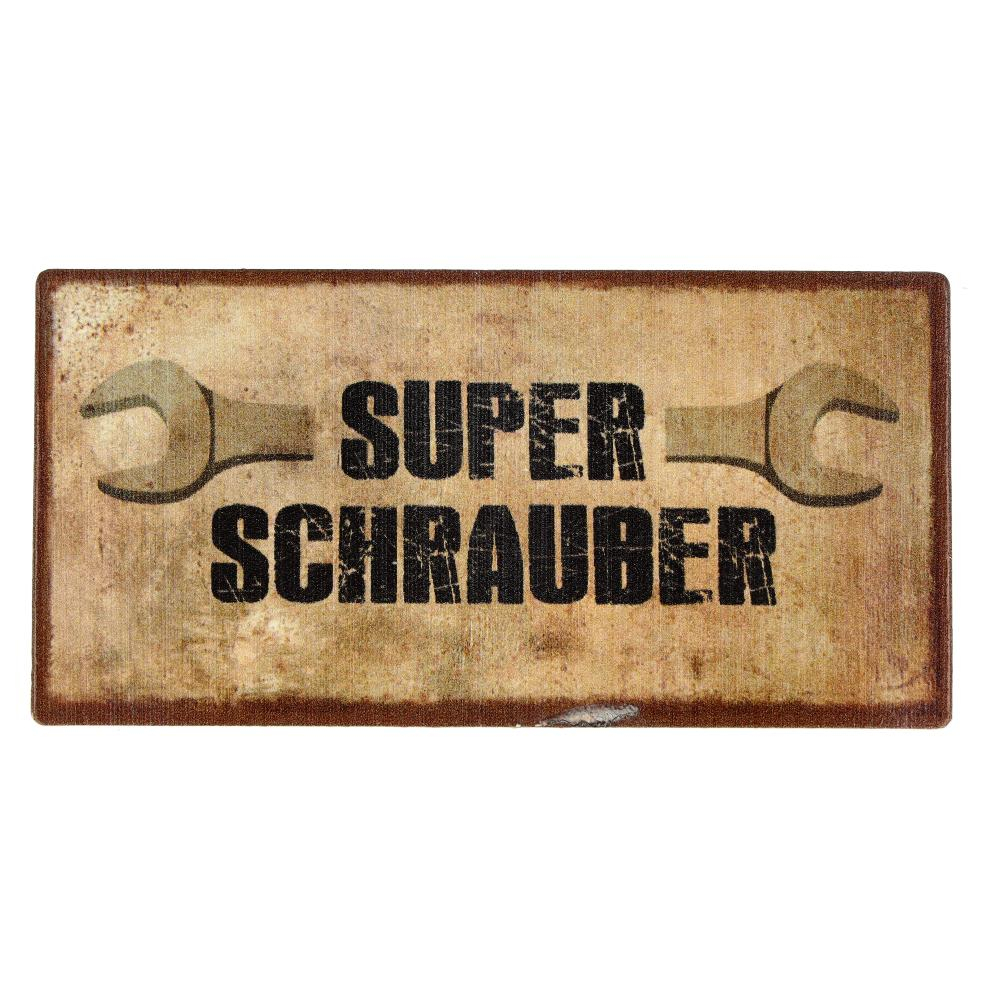 Kühlschrankmagnet SUPER SCHRAUBER 10x5cm