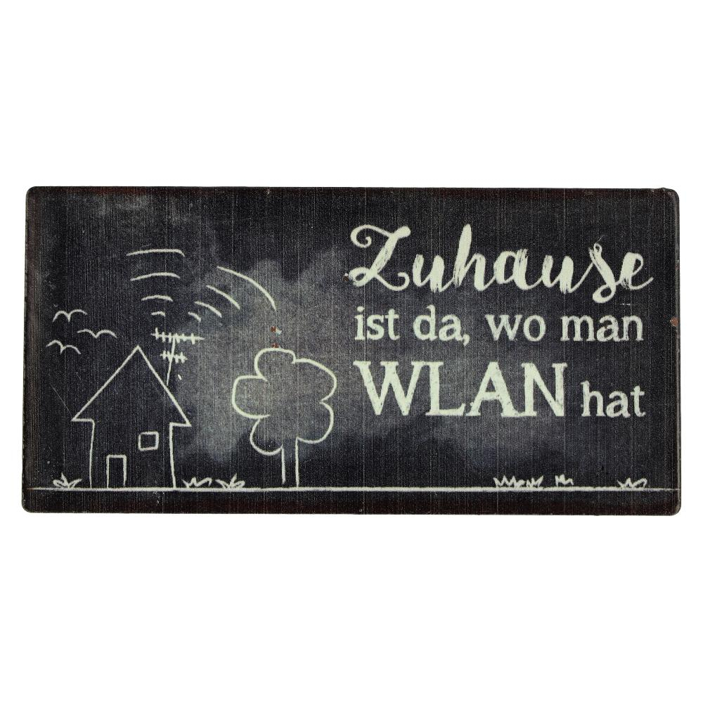 Kühlschrankmagnet Zuhause ist da, wo man WLAN hat 10x5cm