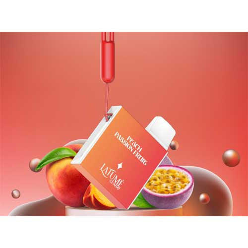 La Fume Cuatro 600 Peach Passion Fruit Einweg E-Zigarette 20mg