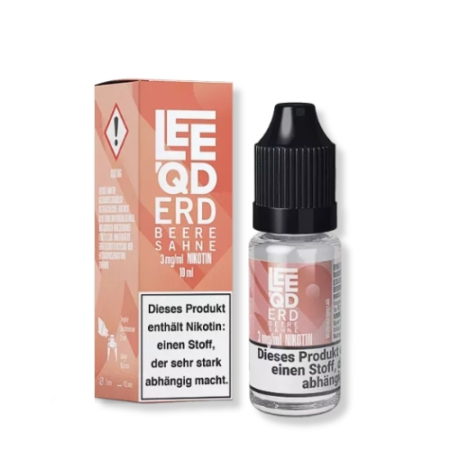 LEEQD Crazy Erdbeere Sahne 10ml 3mg Liquid