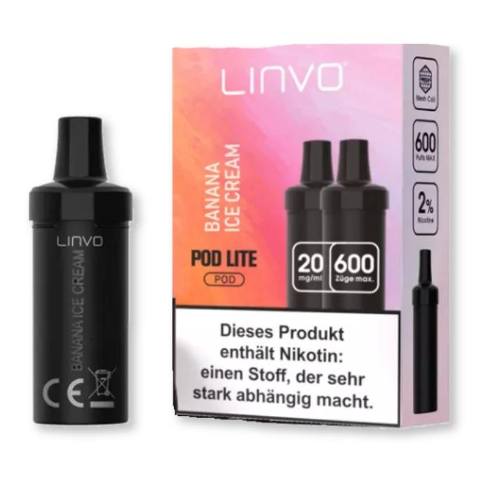 Linvo Pod Lite 2x2ml Banana Ice Cream 20mg