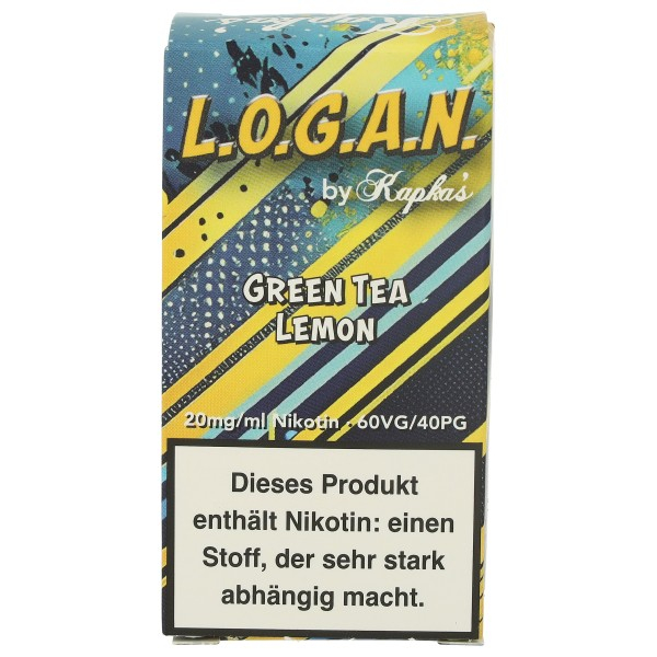 L.O.G.A.N. by Kapkas Green Tea Lemon Nikotinsalzliquid 20mg