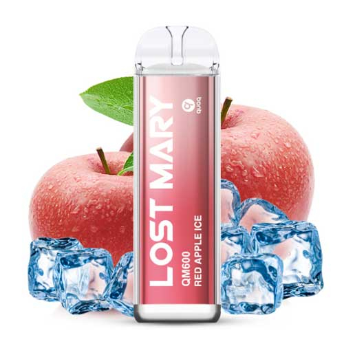 Lost Mary QM600 CP Einweg E-Zigarette Designed by Elfbar Red Apple 20mg