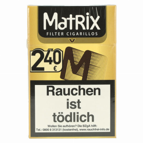 Matrix Filterzigarillos Vanille mit Naturdeckblatt 17er