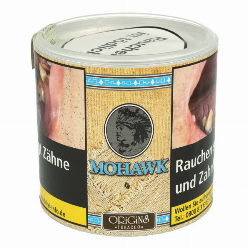 Mohawk Tabak ohne Zusätze Origins Tobacco 70g Dose Feinschnitt