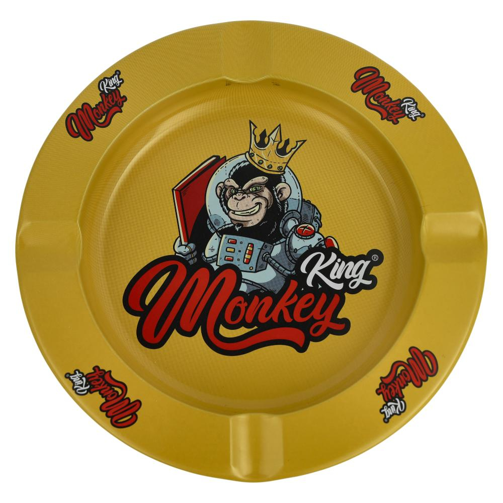 Monkey King Aschenbecher  Gelb Metall