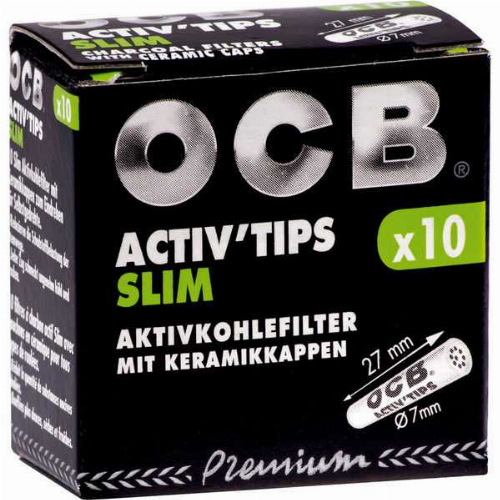 OCB Slim Activ Tips 7mm 10Stk.