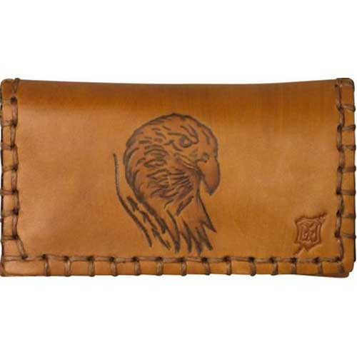 Original MR Drehertasche Leder hellbraun Adler