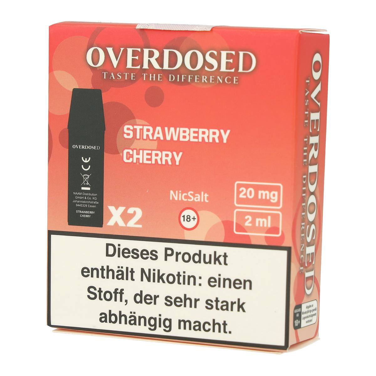 Overdosed Prefilled Pods Strawberry Cherry 2x2ml 20mg